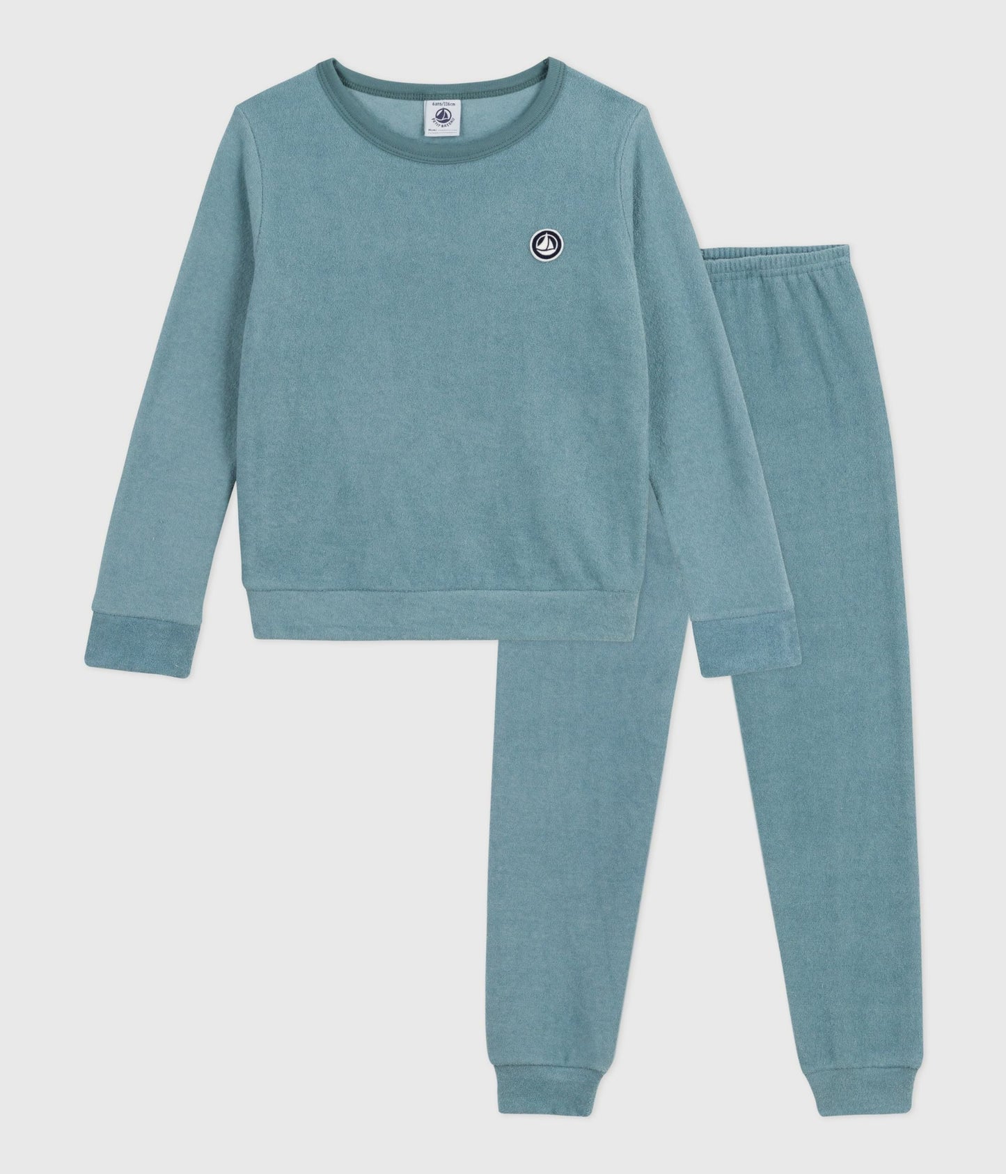 Pyjama enfant en coton éponge uni