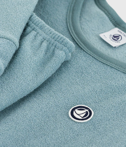 Pyjama enfant en coton éponge uni