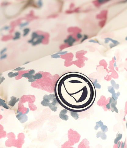 Doudoune bébé imprimée fleurs