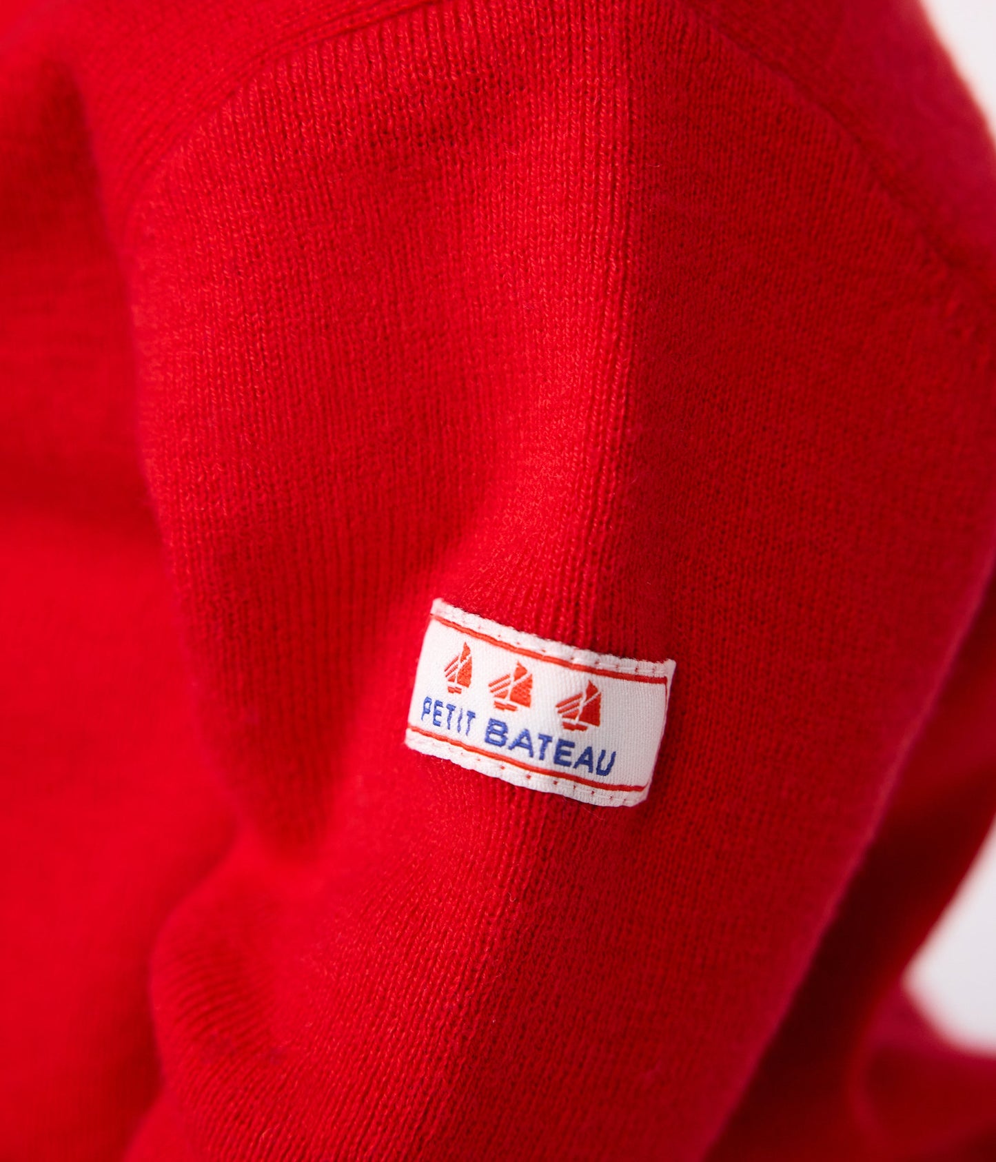 Pull marin bébé en laine et coton uni