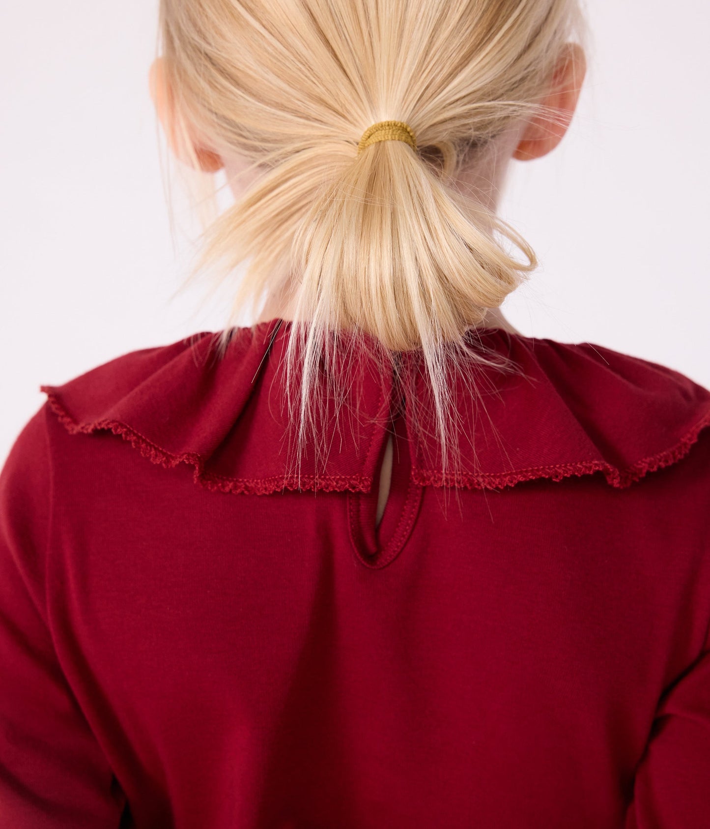 Tee-shirt enfant manches longues en coton uni