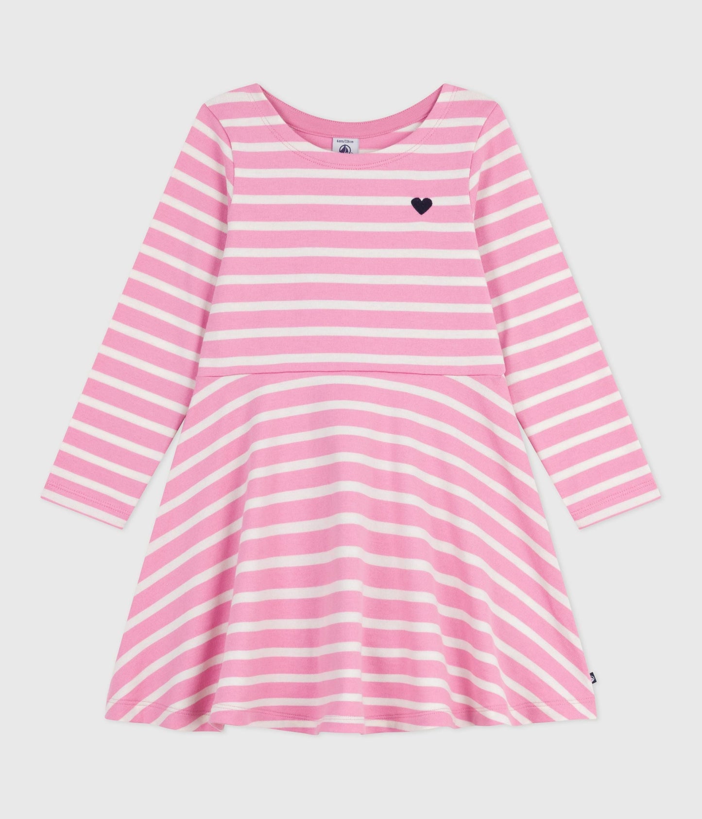 Robe enfant manches longues en coton