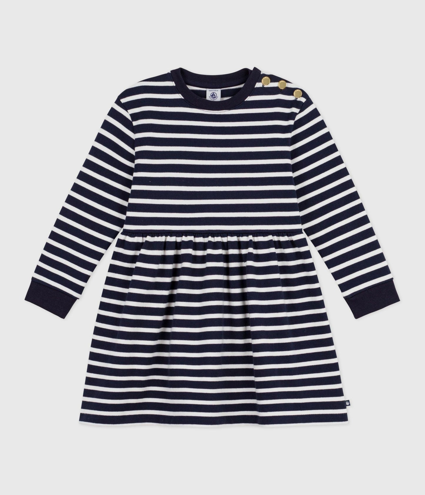 Robe enfant manches longues en coton