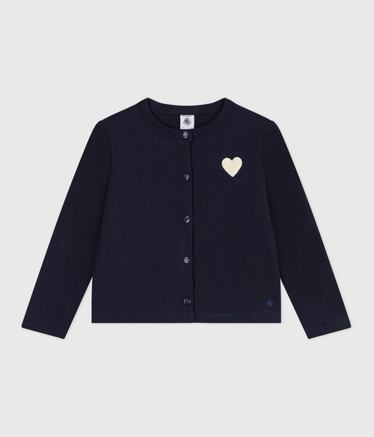 Cardigan en molleton enfant fille
