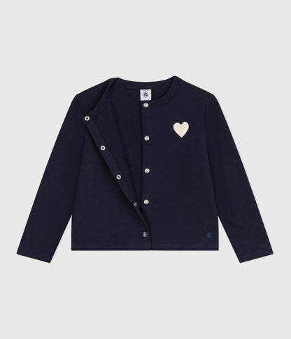 Cardigan en molleton enfant fille