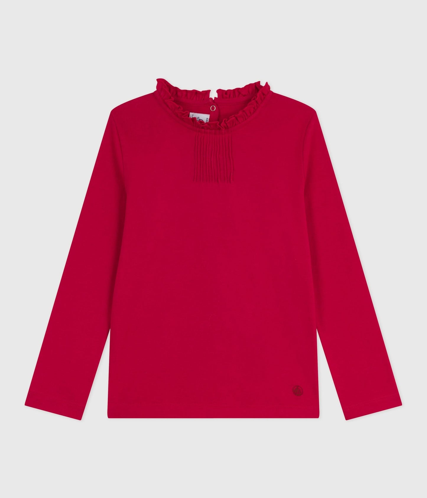 Tee-shirt enfant manches longues en coton uni