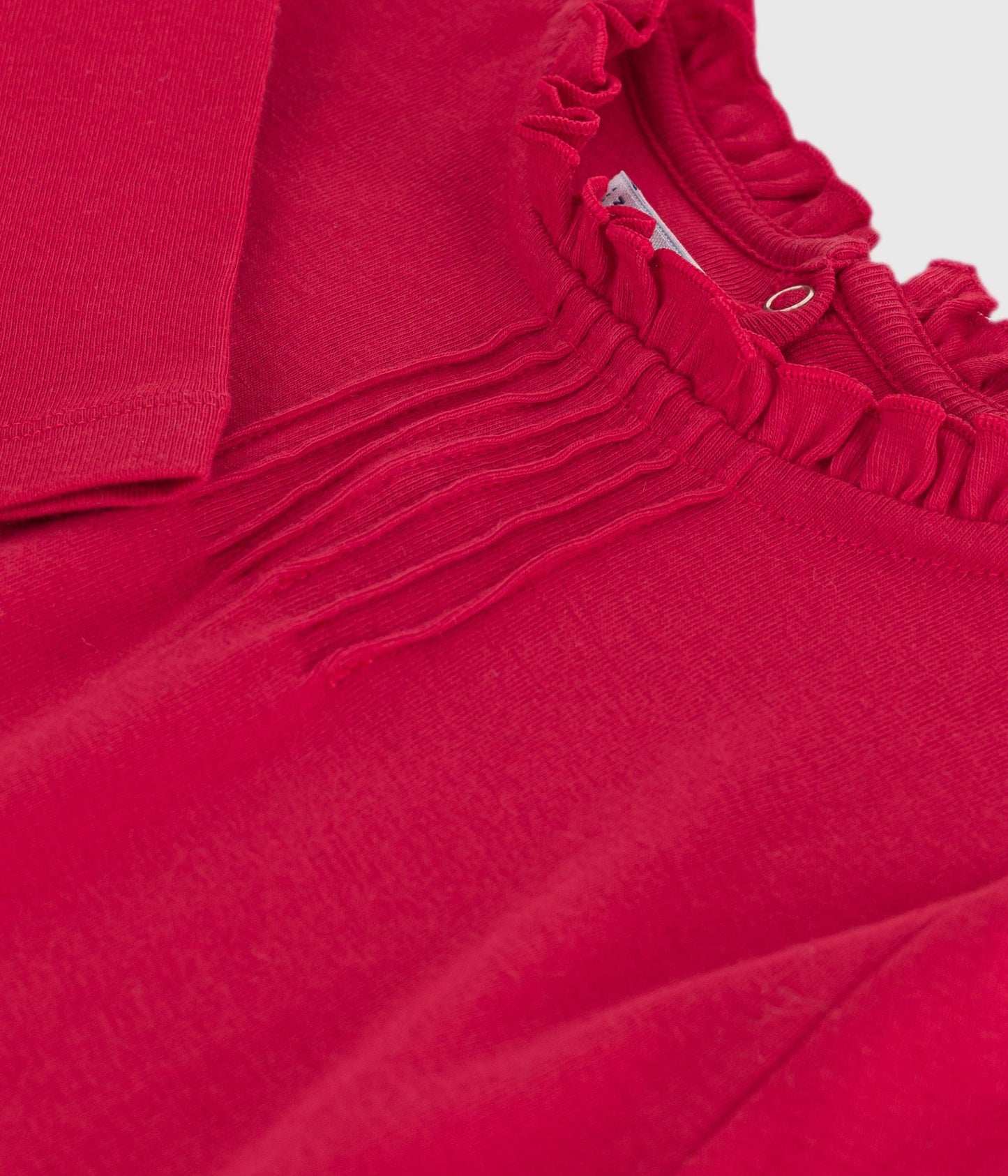 Tee-shirt enfant manches longues en coton uni