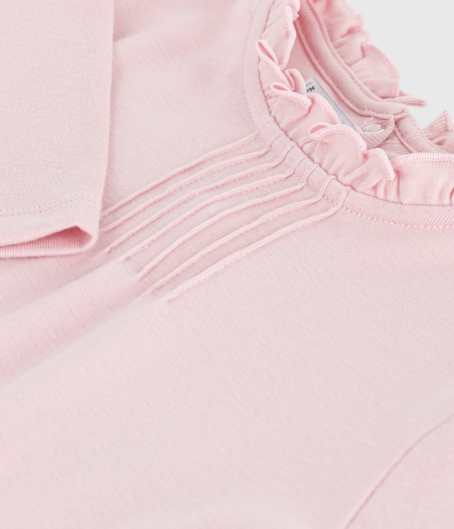 Tee-shirt enfant manches longues en coton uni