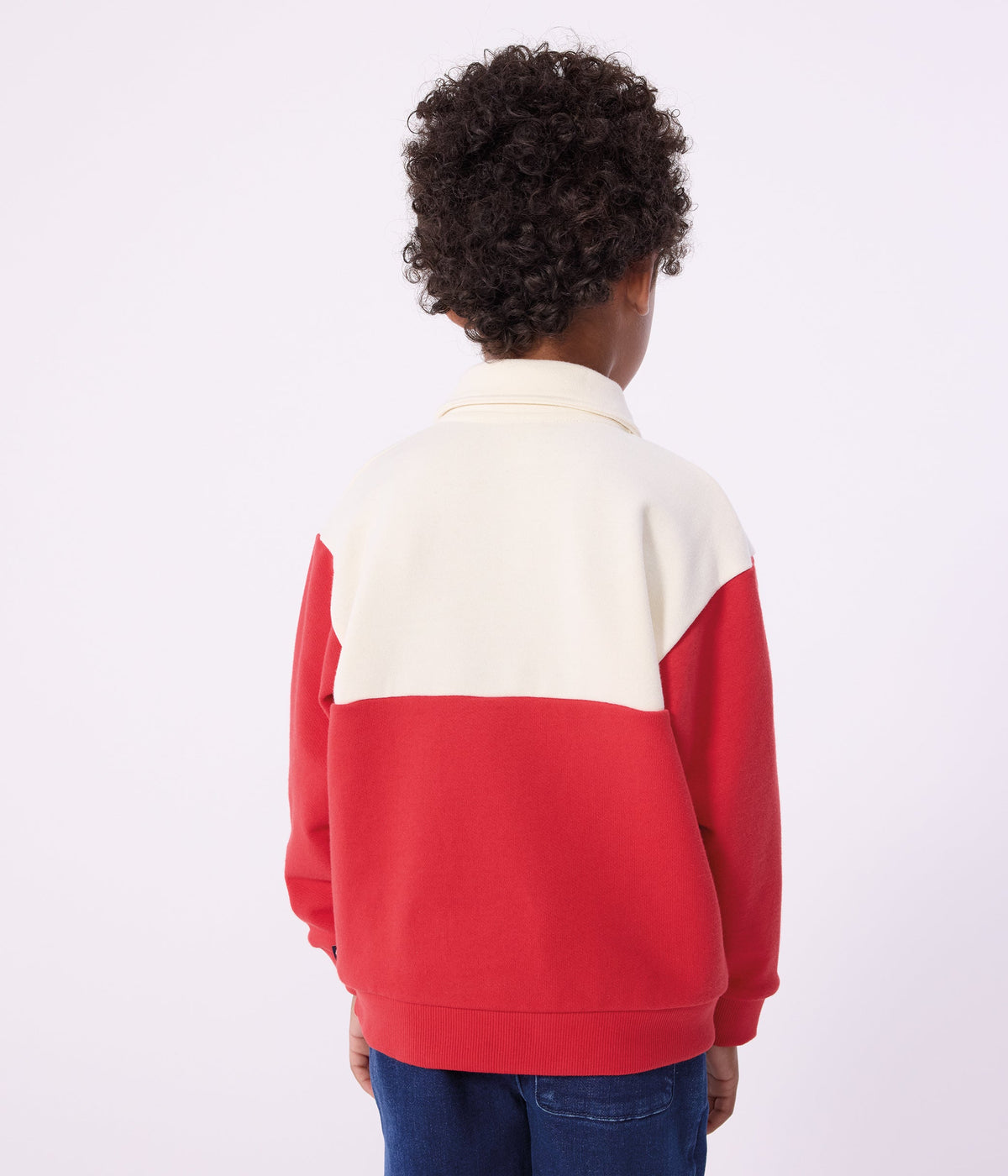 Sweatshirt esprit polo enfant en coton – J2