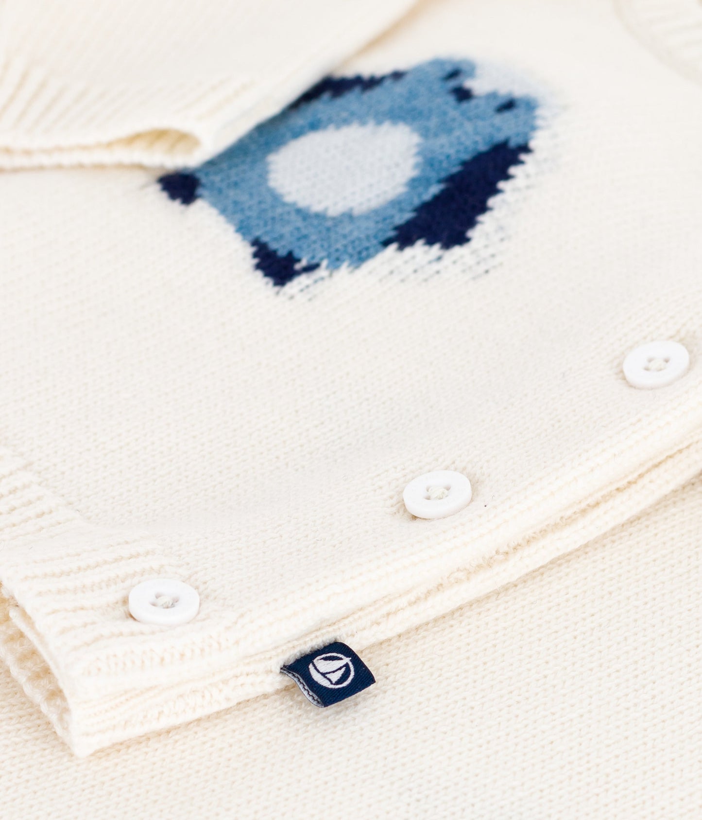 Ensemble 2 pièces bébé en tricot, imprimé pingouin