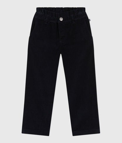 Pantalon enfant en velours uni