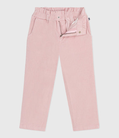 Pantalon enfant en velours uni