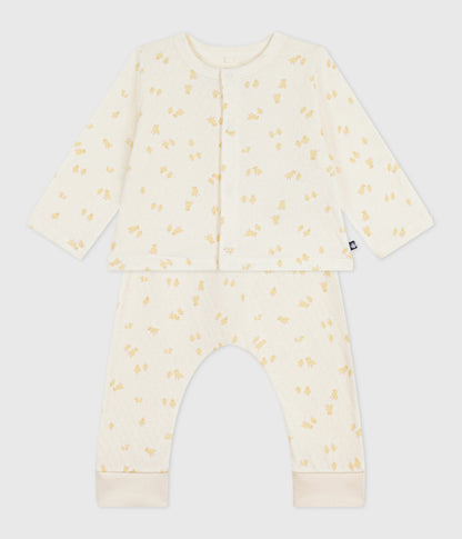 Ensemble 2 pièces bébé en coton imprimé poussins