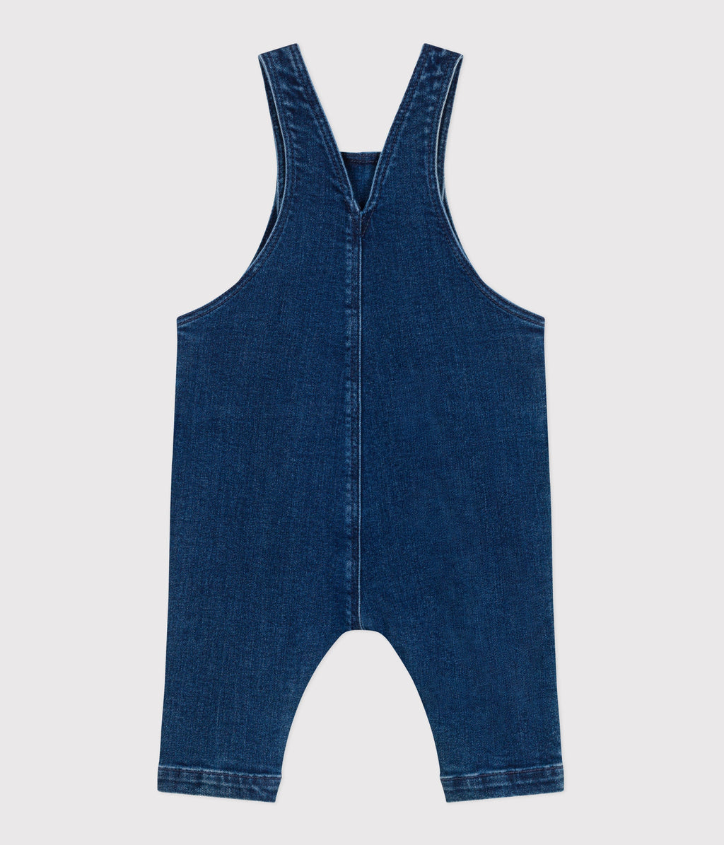 Salopette bébé en jean élasthanne jambes longues – D1