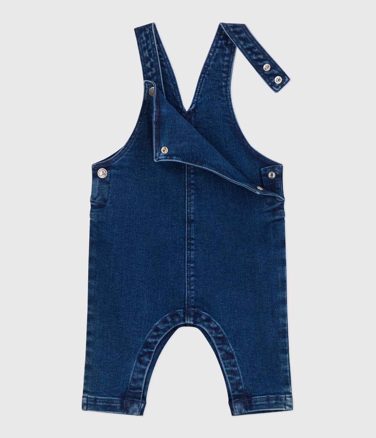 Salopette bébé en jean élasthanne jambes longues – F2