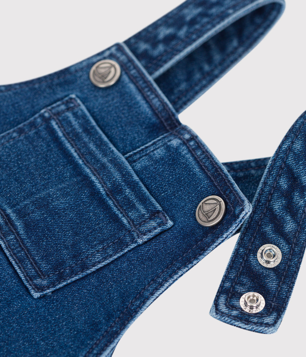 Salopette bébé en jean élasthanne jambes longues – Z1