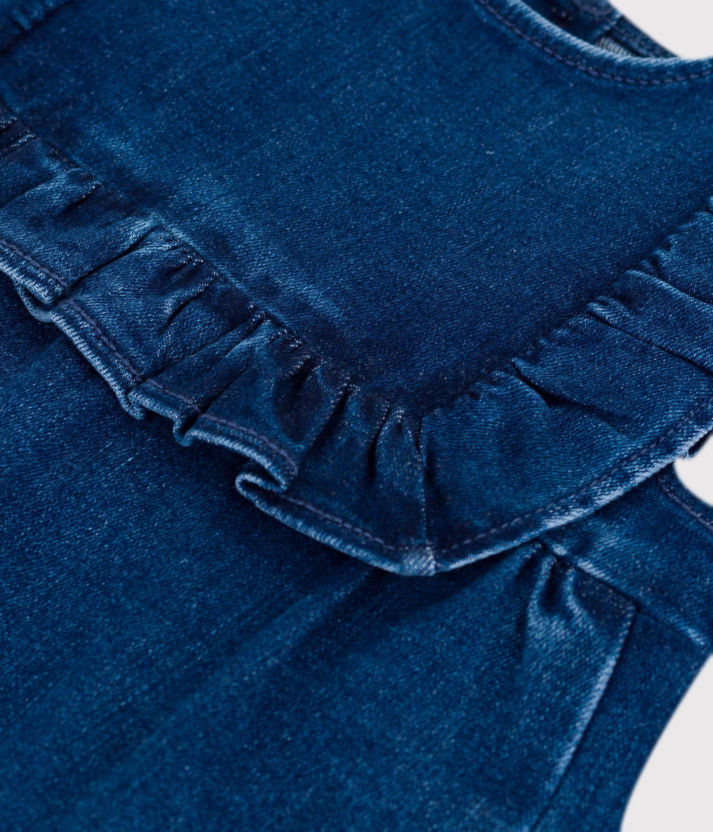 Robe bébé sans manche en denim