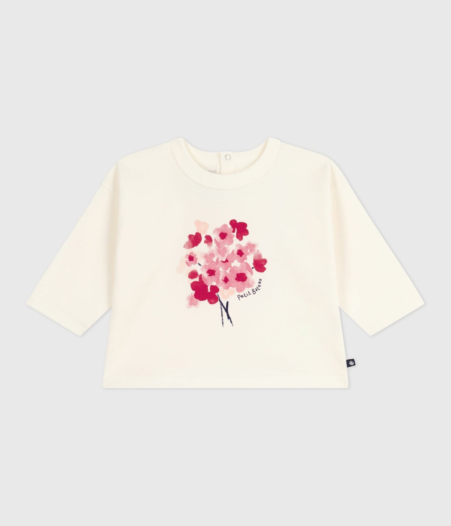 Tee-shirt bébé en coton à manches longues