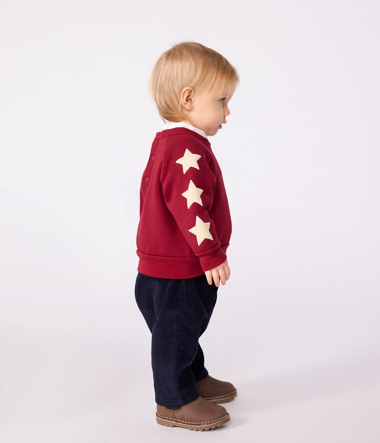 Sweatshirt bébé en coton doux et chaud motif étoiles