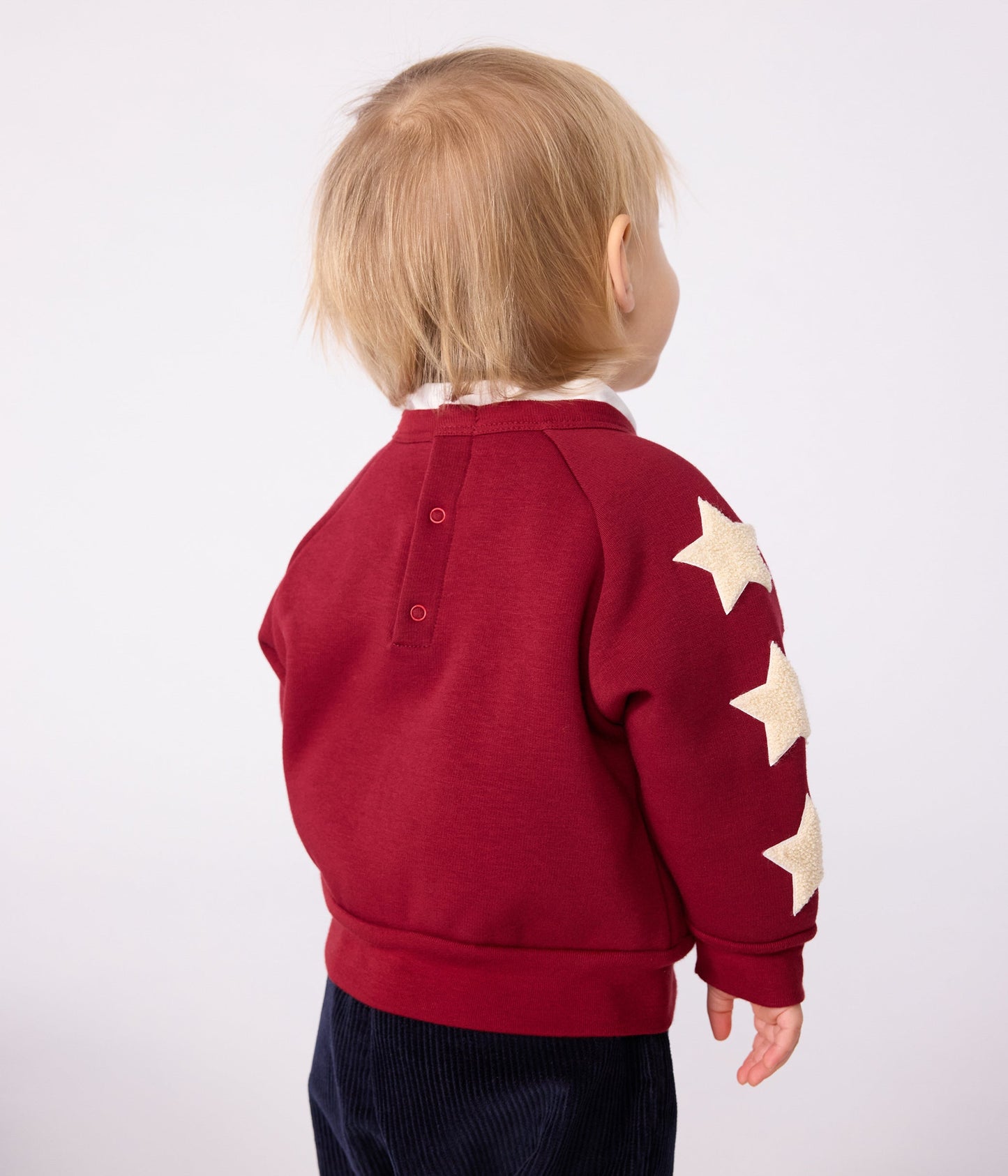 Sweatshirt bébé en coton doux et chaud motif étoiles