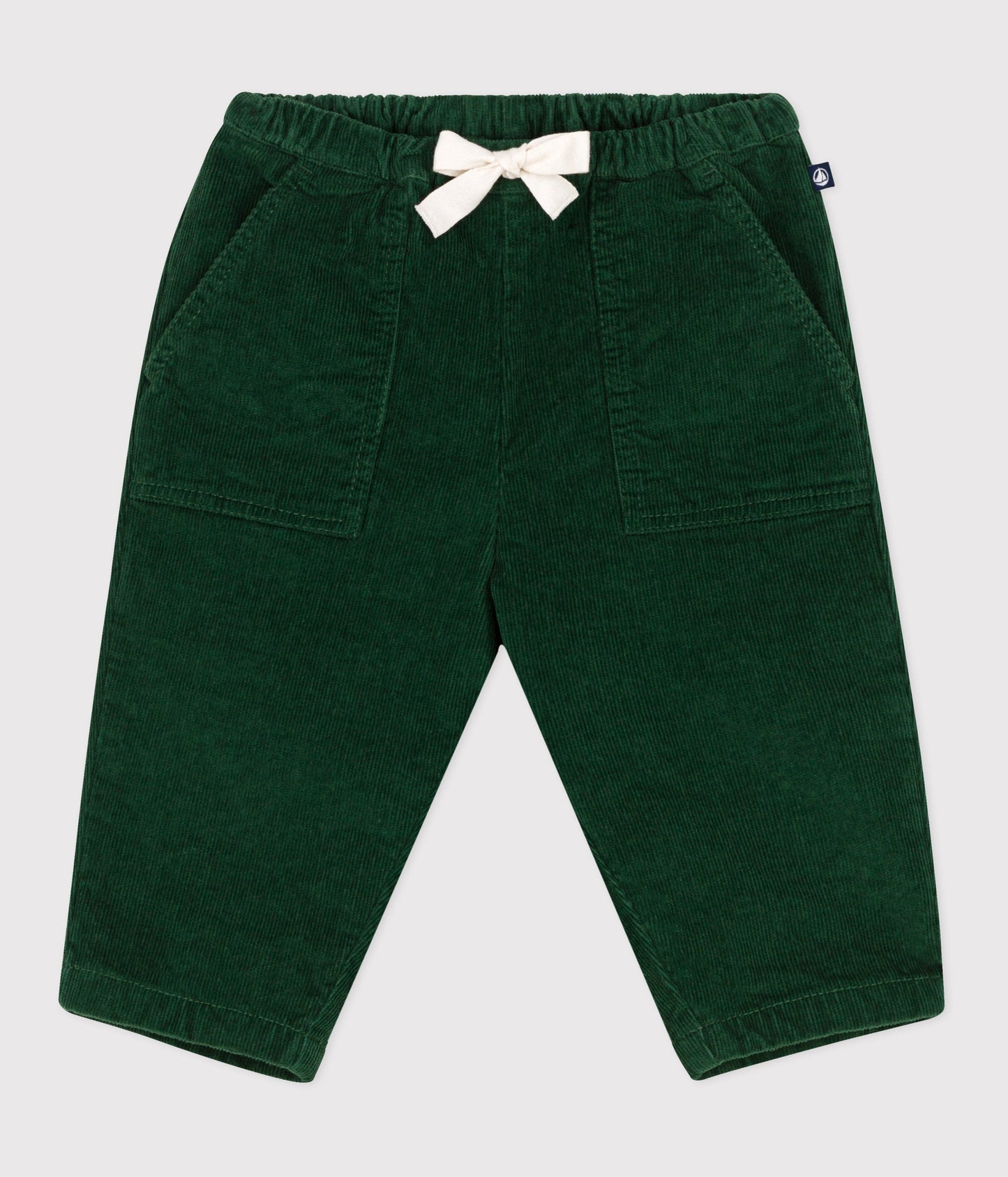 Pantalon bébé en velours uni