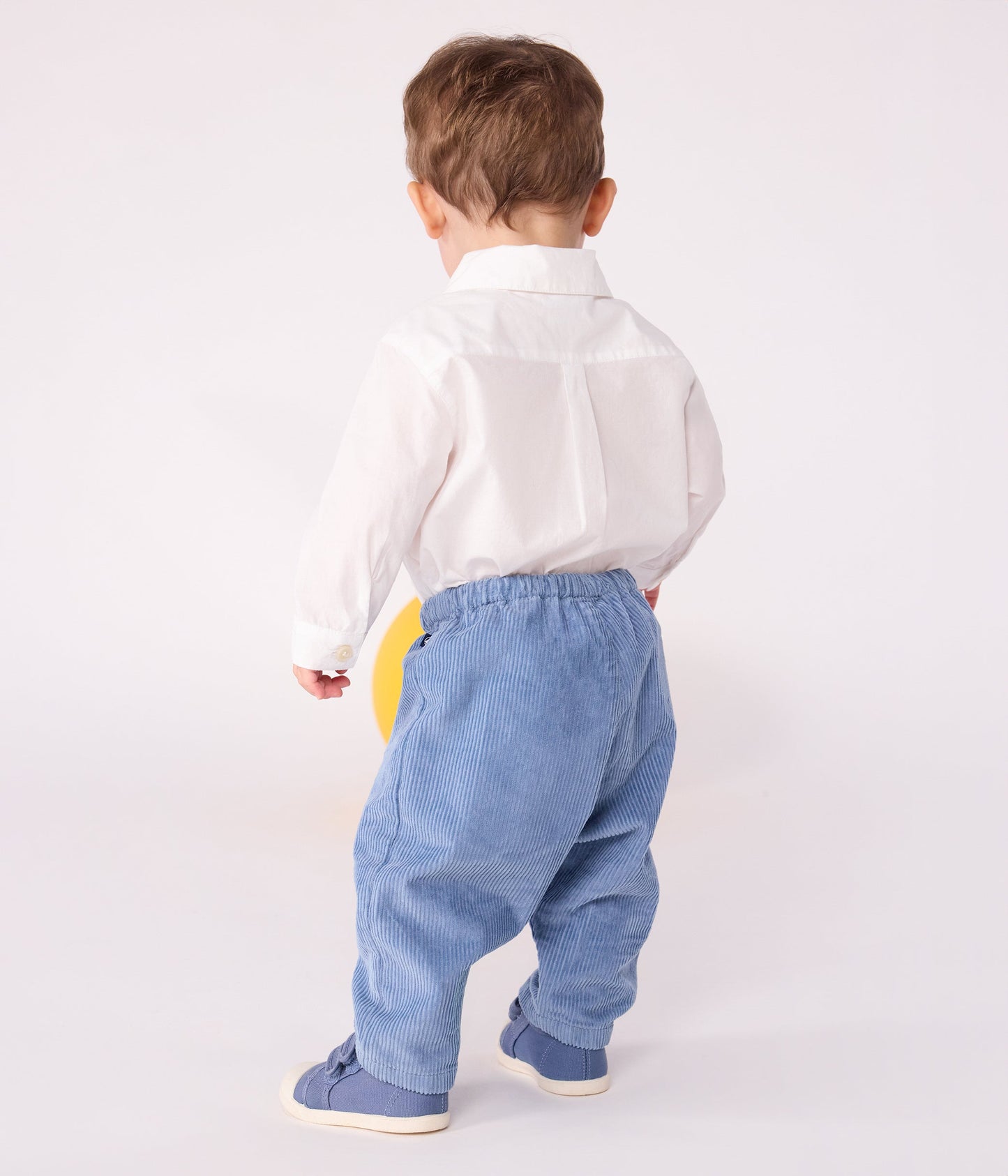 Pantalon bébé en velours uni