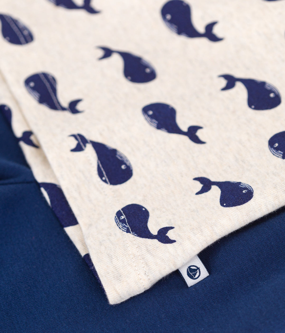 Pyjama short enfant en coton imprimé baleines – Z1