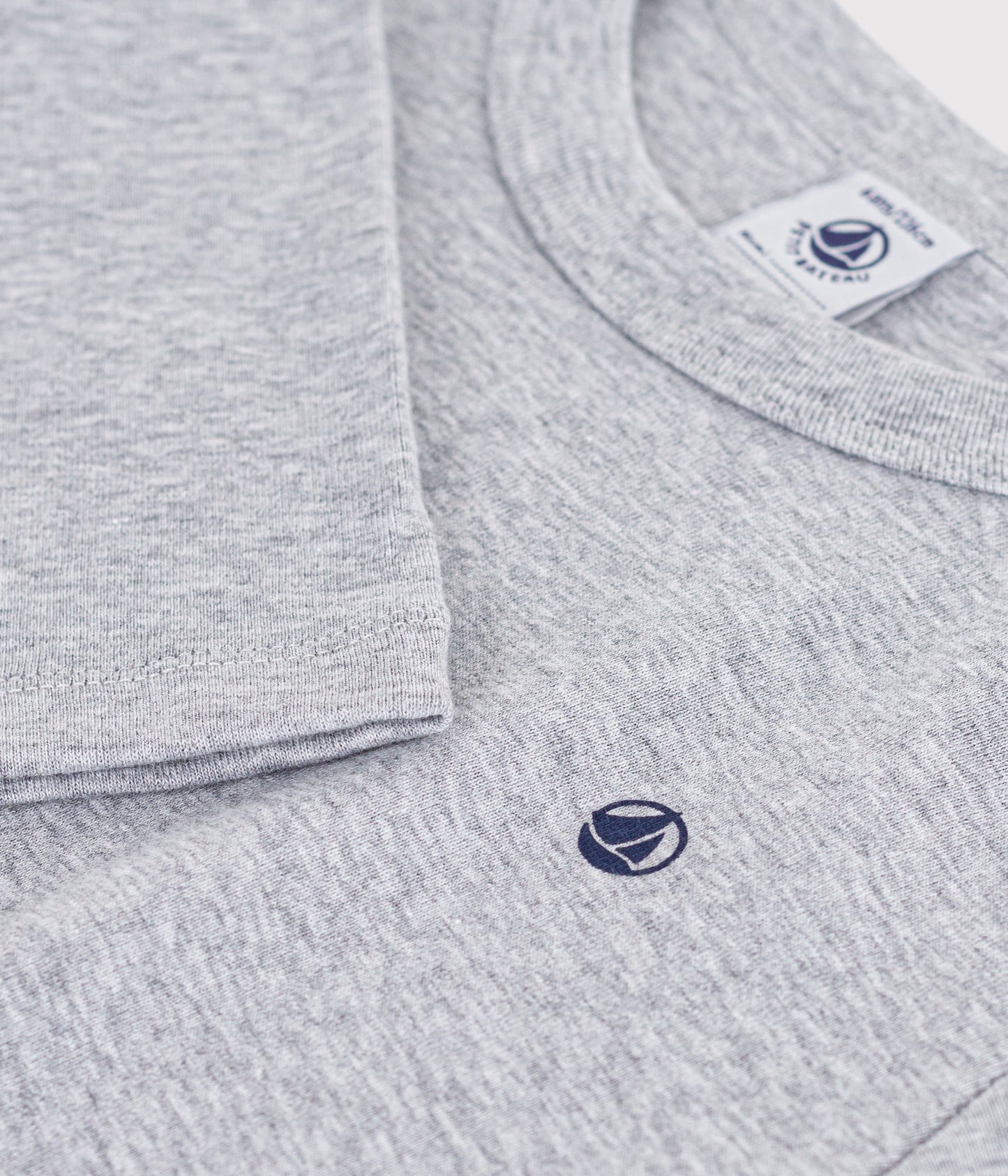 Tee-shirt enfant manches longues en coton uni