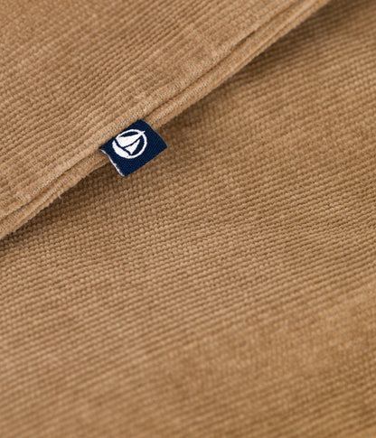 Combinaison longue bébé en velours uni