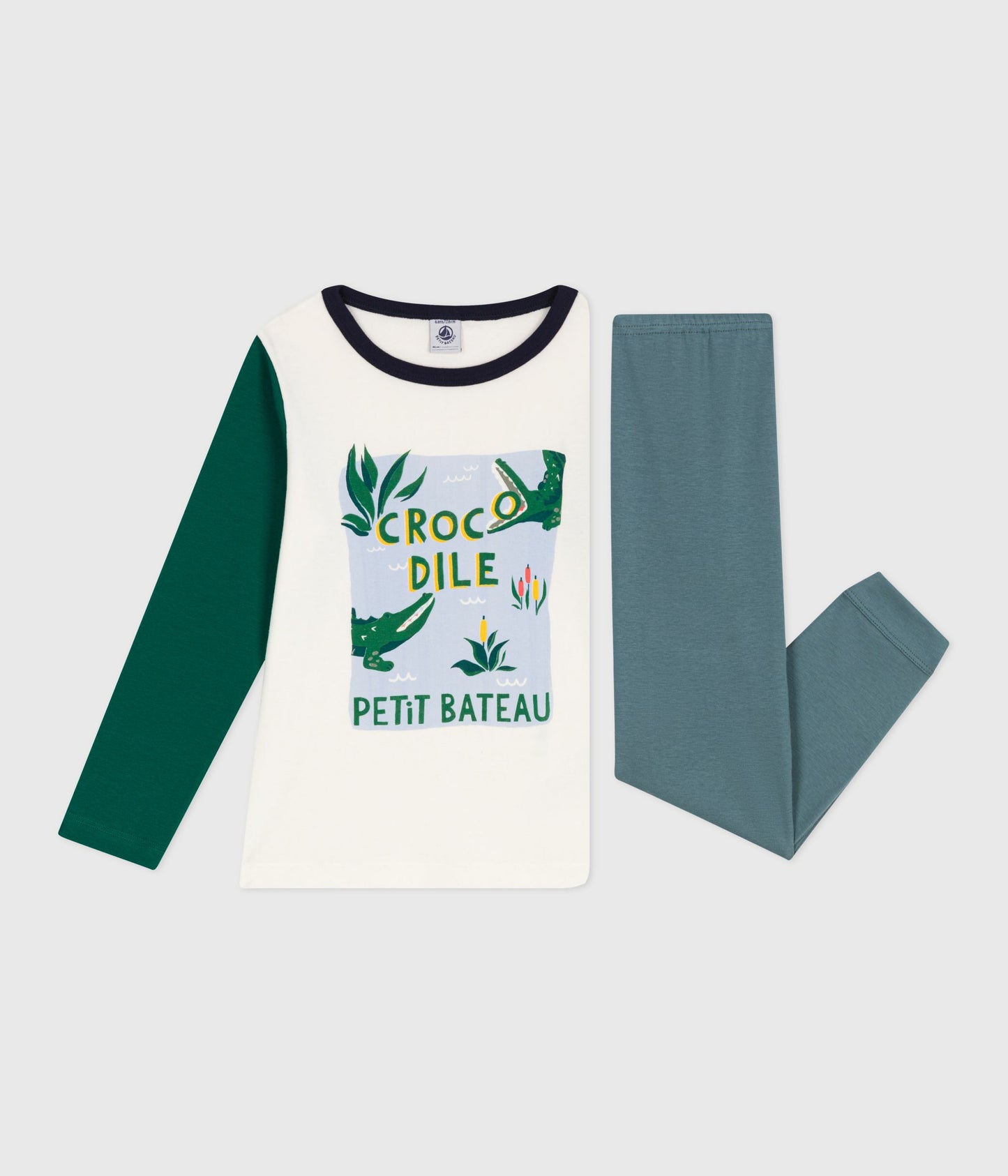 Pyjama enfant en coton bicolore