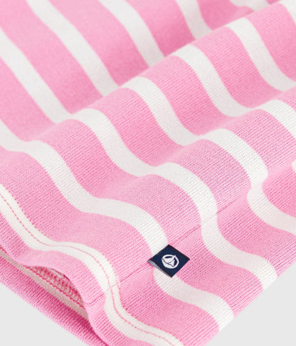 Robe bébé en coton manches longues rayée