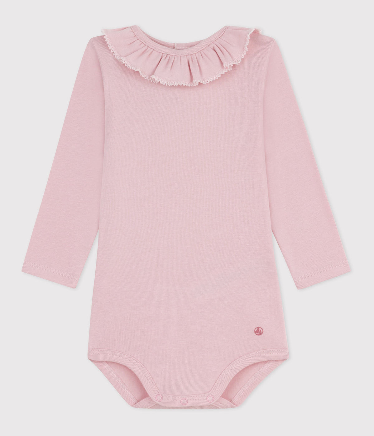 Body bébé en coton à col, uni