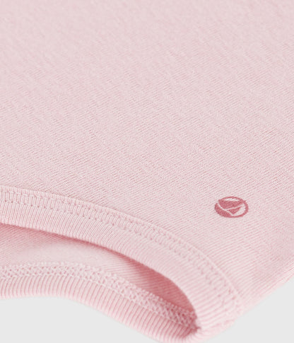 Body bébé en coton à col, uni