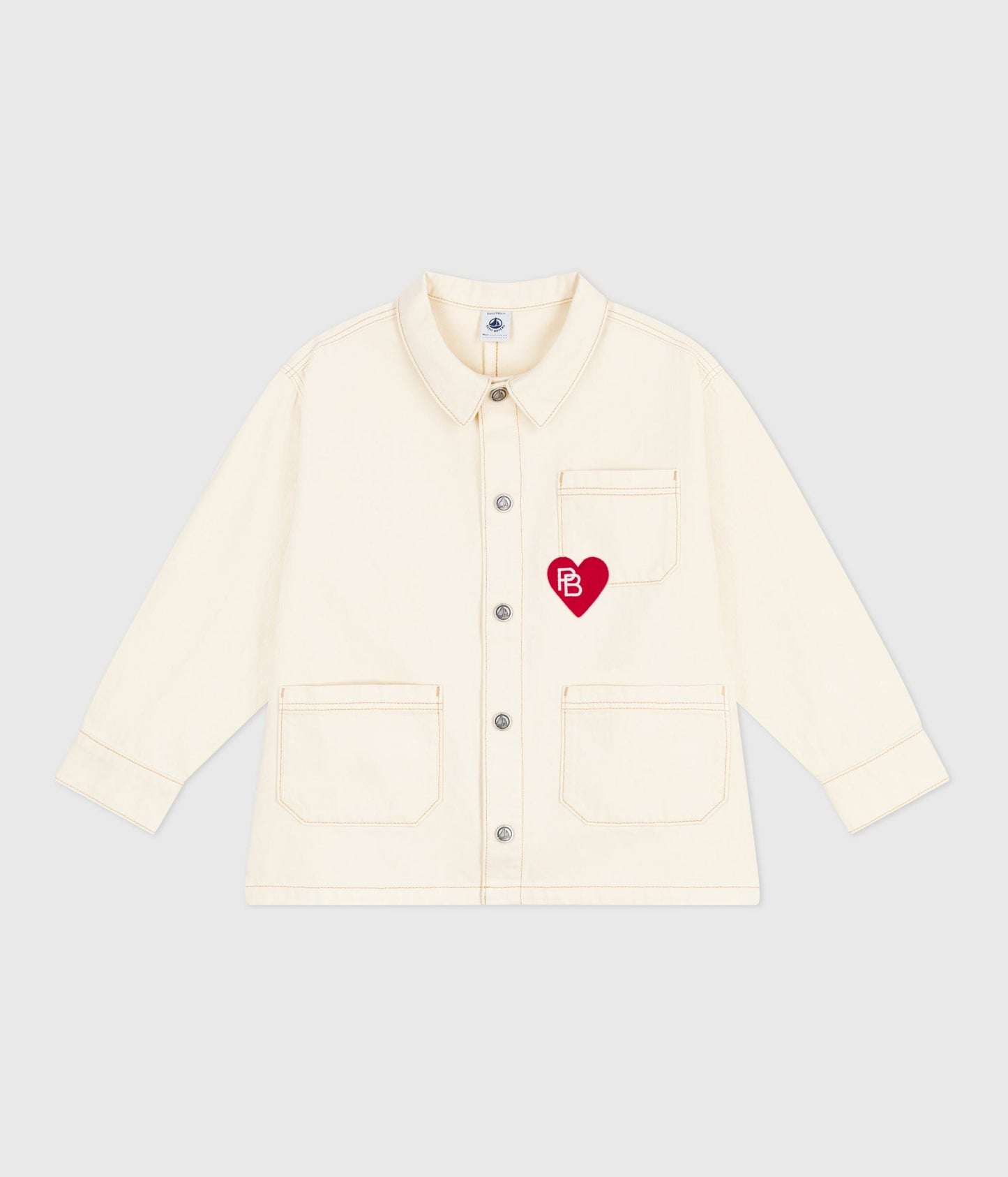 Veste en jean enfant uni