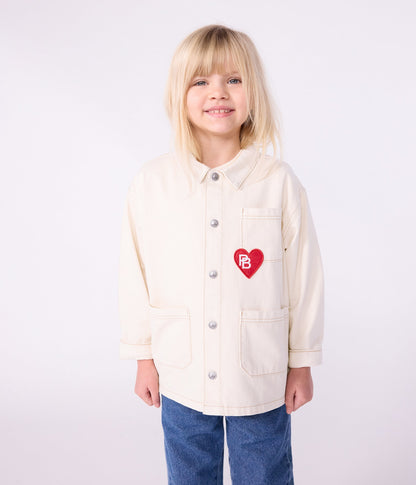 Veste en jean enfant uni