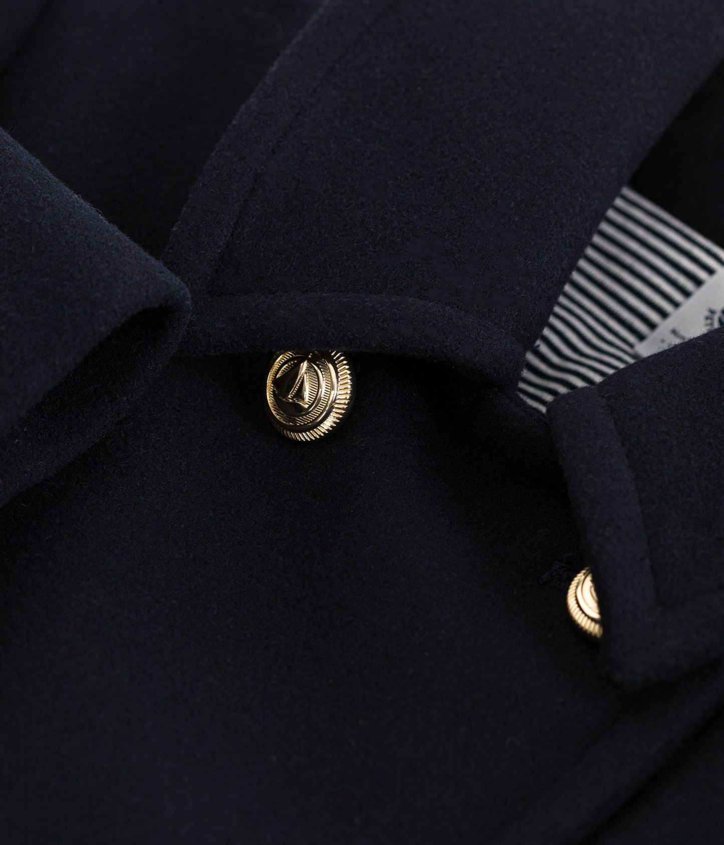 Caban enfant en draps de laine uni