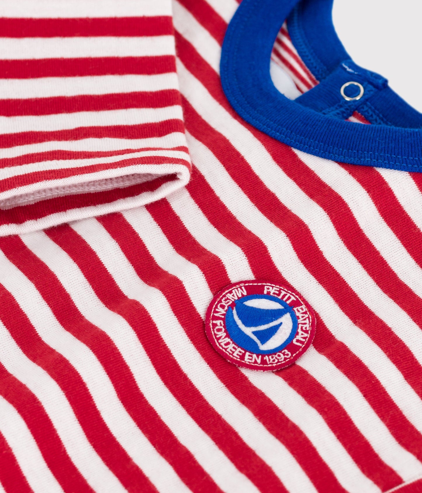 Tee-shirt bébé en coton à manches longues, rayé