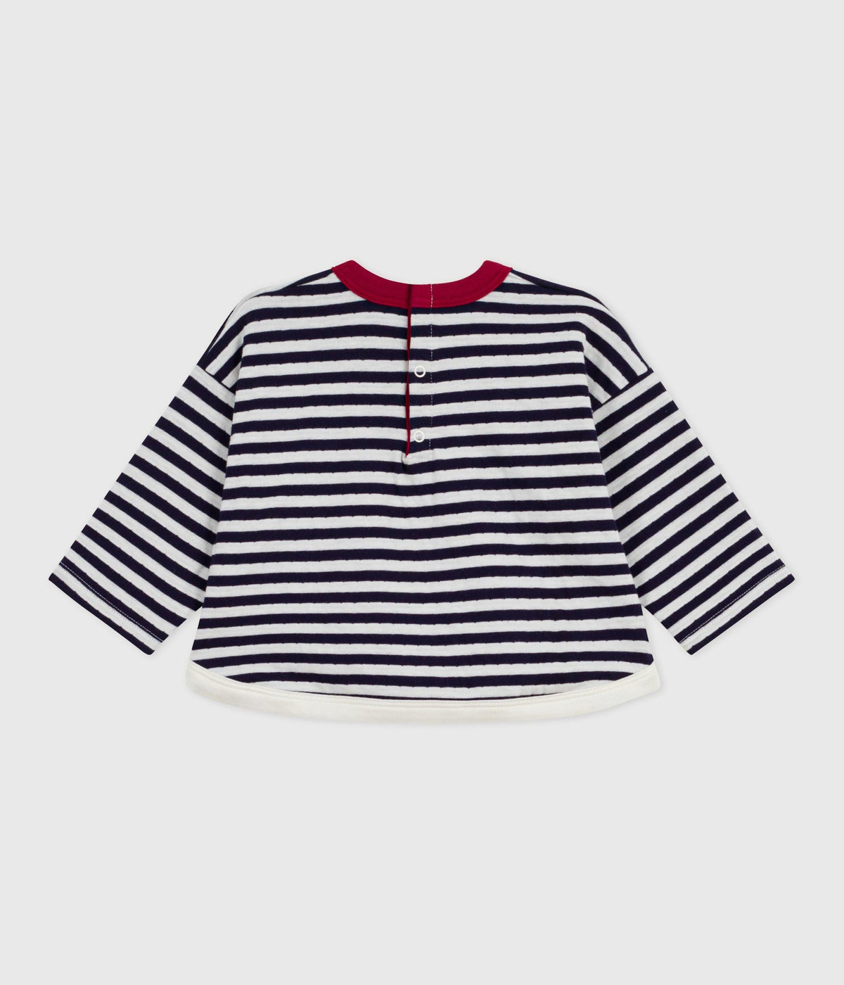 Tee-shirt bébé en coton à manches longues, rayé – D1