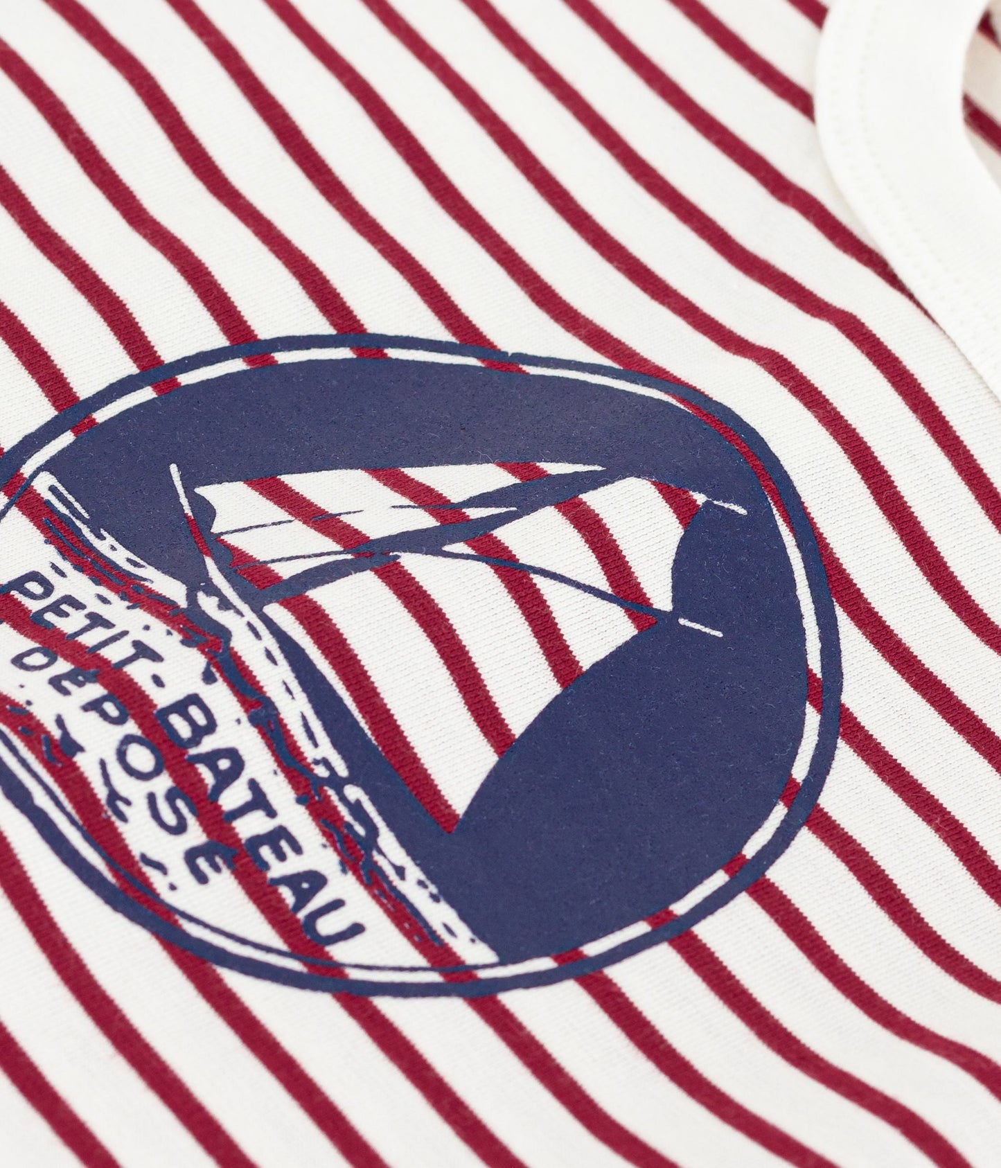 Tee-shirt bébé en coton manches courtes rayé