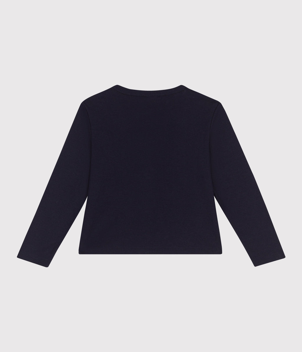 Cardigan enfant en coton uni – D1