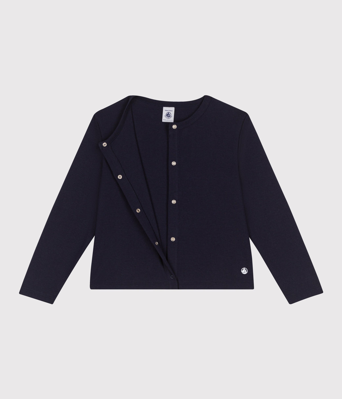 Cardigan enfant en coton uni – F2