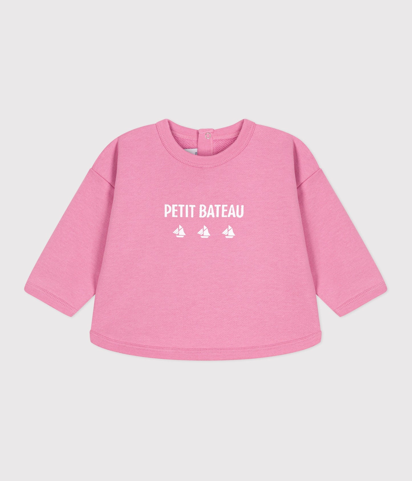 Sweatshirt bébé en coton motif Petit Bateau vintage