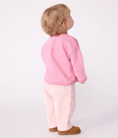 Sweatshirt bébé en coton motif Petit Bateau vintage