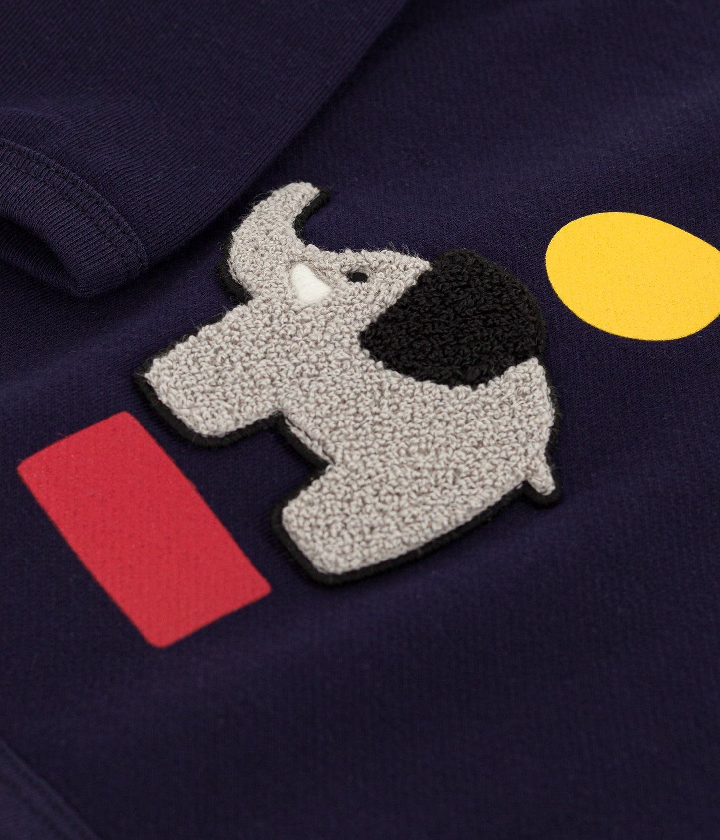 Sweatshirt bébé en coton motif éléphant