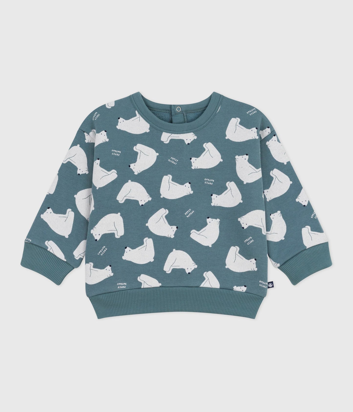 Sweatshirt bébé en coton imprimé ours