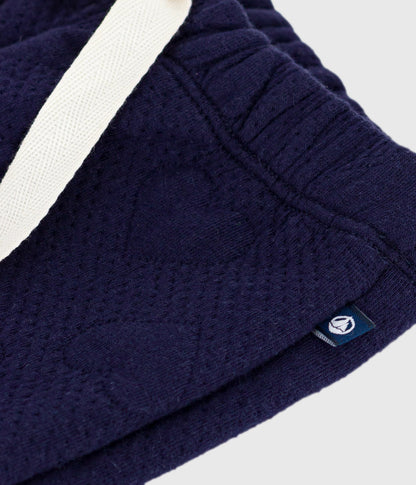 Pantalon bébé en coton épais à motifs cœurs