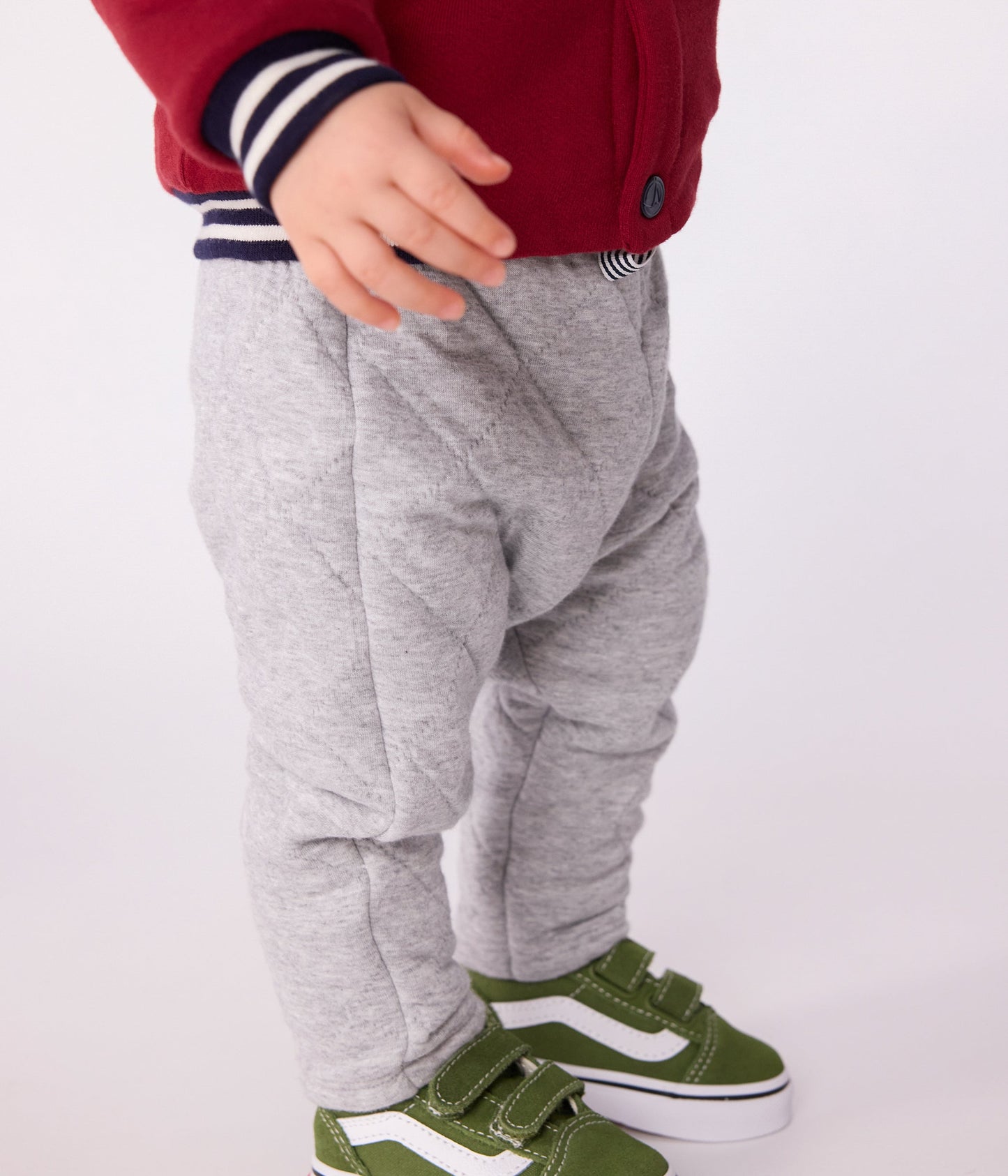 Pantalon bébé en coton épais uni