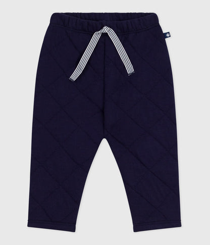 Pantalon bébé en coton épais uni