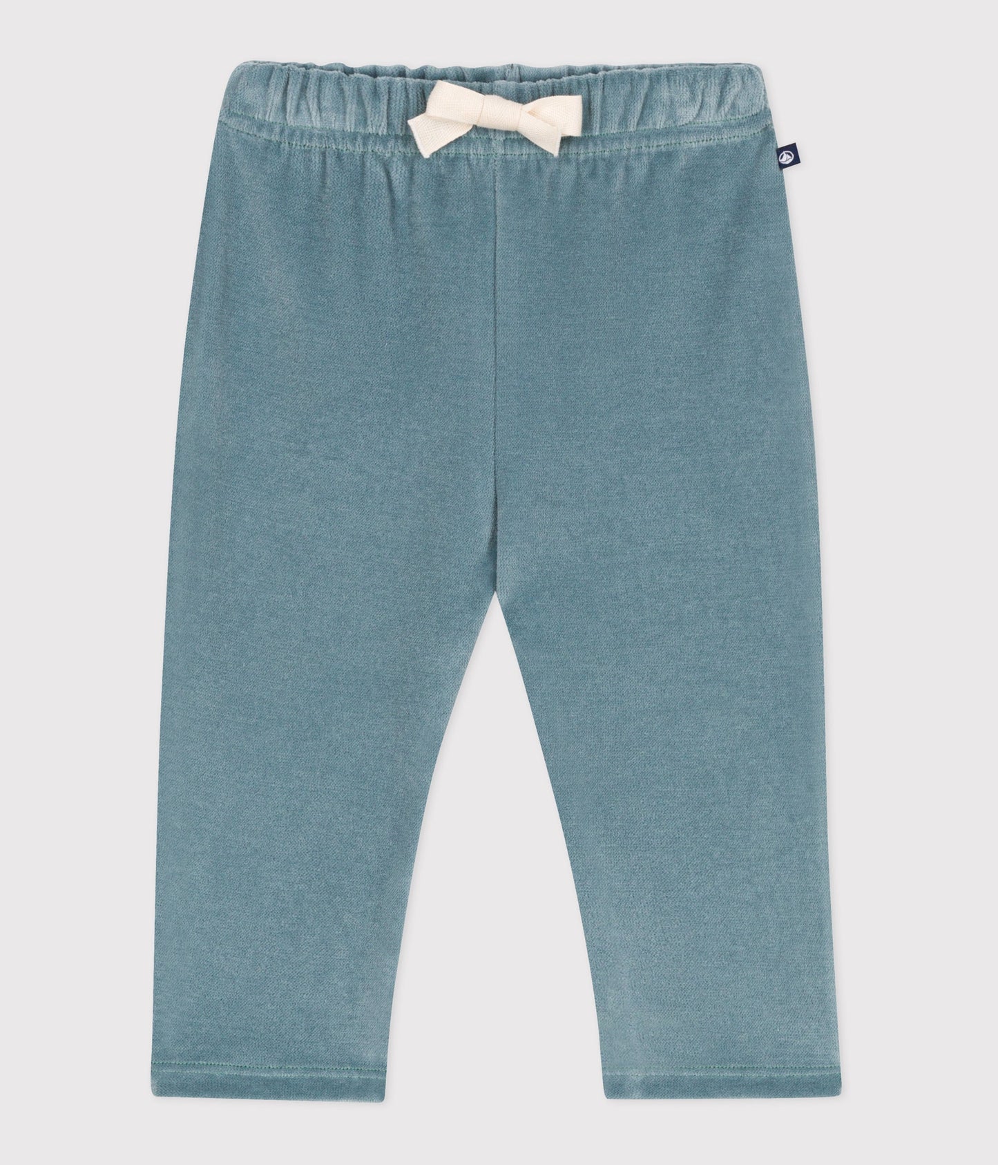 Pantalon bébé en bouclette velours uni