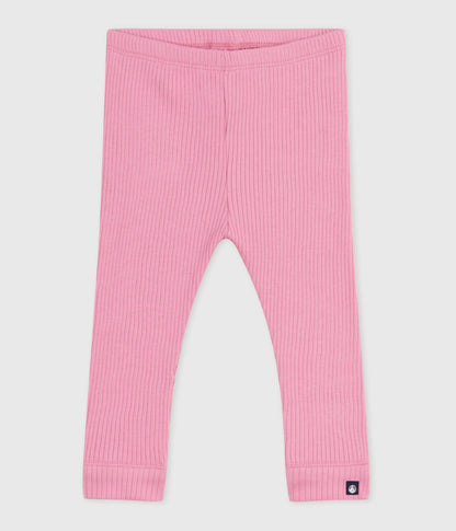Legging bébé en coton uni